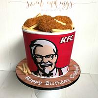 KFC Bucket of Fried Chicken
