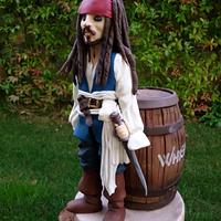 Torta pirata dei Caraibi Jack Sparrow - Pirates of the Caribbean Jack Sparrow cake