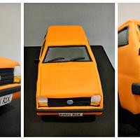 Orange Ford Fiesta MK1