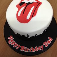 "It's Only Rock N' Roll" Rolling Stones Cake