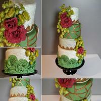 Rustic Boho Wedding Cake
