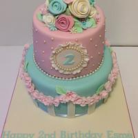 Shabby Chic birthday cake
