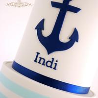 Nautical Baptism Cake