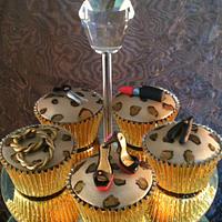 Leopard print Cupcake tower