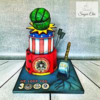 x Avengers Birthday Cake x