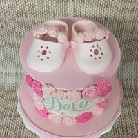 Roses babyshower Cake
