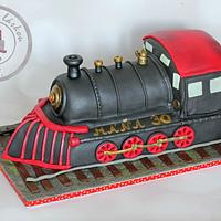 Steam locomotive - cake by Tynka - CakesDecor