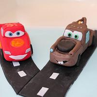 Cars inspired cake for twins