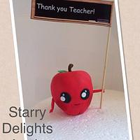 Thank you Teacher apple cake tutorial