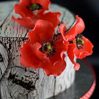 Red Poppy Cake