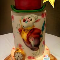 Alice Cake with Airbrush