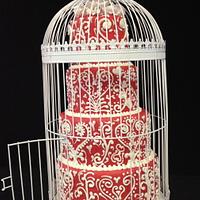 Caged by your Love !!!!  Wedding Cakes in a Cage!!