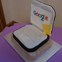 Laptop cake