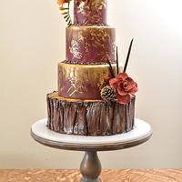 Rustic Chinese Wedding cake