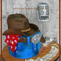 Yee Haw!!! Cowboy themed cake for a Radio Jockey