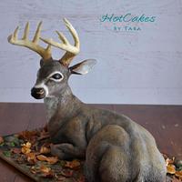 Sculpted Deer Cake 