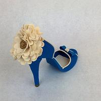 Royal Blue Gumpaste Shoe
