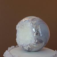 crystal quartz geode cake