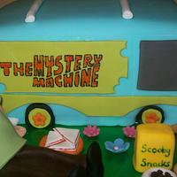 Mystery Machine with Shaggy and Scooby Doo