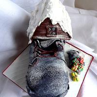 There Was An Old Lady Who Lived in a Tatty Old Santa Boot
