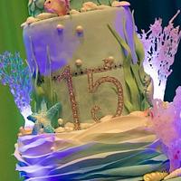Under the Sea 15th Birthday Cake
