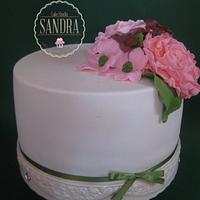 One simple wedding cake