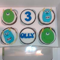 Monsters Inc Monsters University Cupcakes 