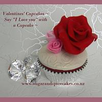 Valentine Rose Cupcake