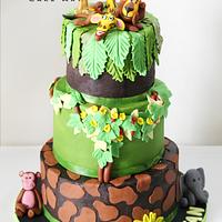 Madagascar Themed Cake