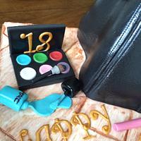 Mulberry Tote Bag with Makeup cake