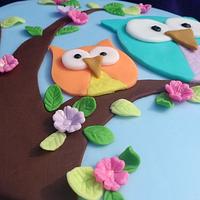 Owl Birthday cake