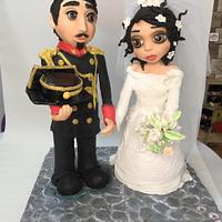 Wedding cakes dolls