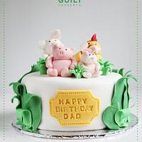 Cute Chinese Zodiac Birthday Cake
