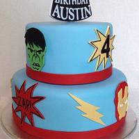 Superhero Squad Birthday Cake