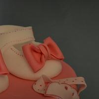 Christening cake for a baby girl