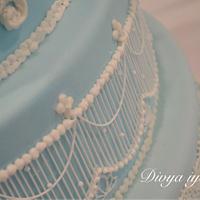 Enchanted Royal icing wedding cake 