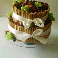 summer wedding cake