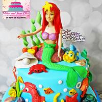 Erail Mermaid cake 🐚🐬🐙🐠🐚🐡
