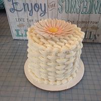 BasketWeave Cake