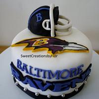 Football(Ravens) Cake