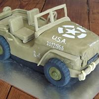 WW11 Willys Jeep cake