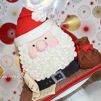 Jolly Santa cake