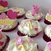 Princess themed cupcakes