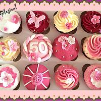 50 cupcakes for 50th birthday 