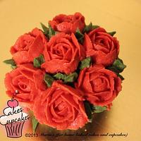Mini rose cupcake