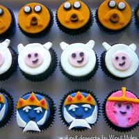 Adventure Time themed cupcakes