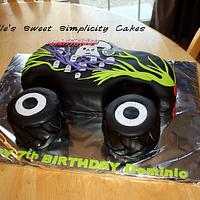 Grave Digger Monster Truck Birthday Cake