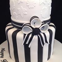 'My Fair Lady' Black and White Cake
