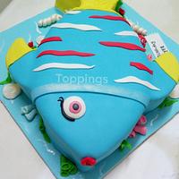 Fish theme cake