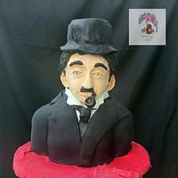 Charlie Chaplin - Bust cake